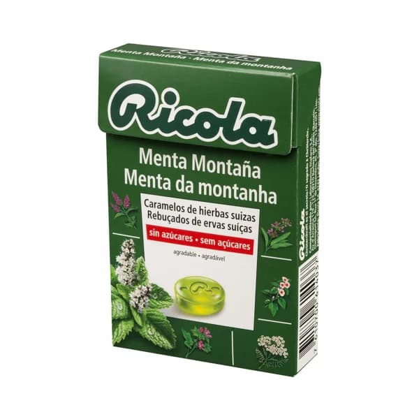 RICOLA Caramelos de menta montaña sin azúcar RICOLA 50 g. - 0.05 kg - Imagen del producto en Findit