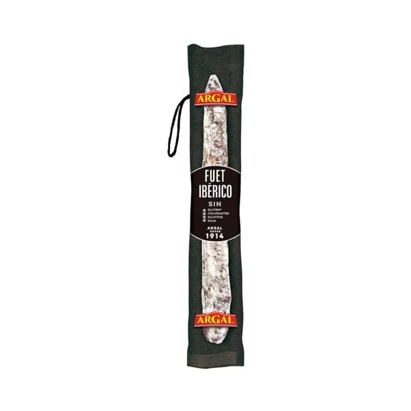 ARGAL Fuet ibérico elaborado sin gluten, ni soja, ni colorantes, ni sulfitos ARGAL 150 g. - 0.15 kg - Imagen del producto en Findit