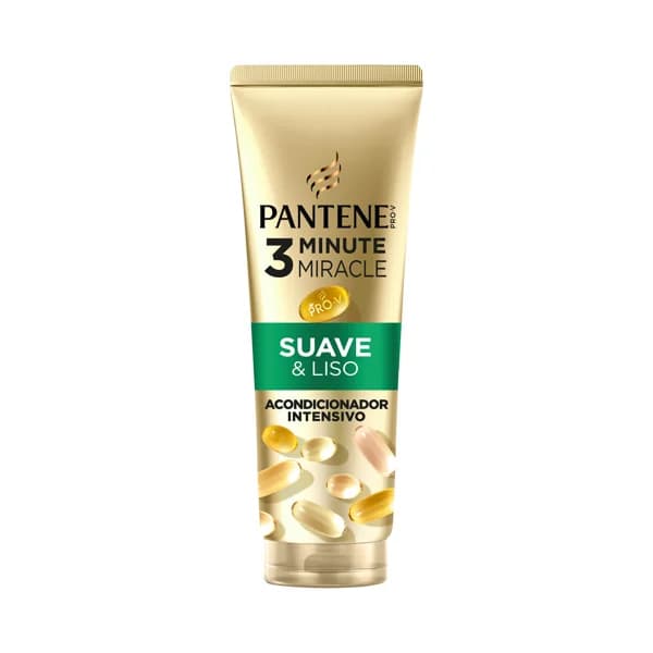 PANTENE 3 Minute miracle Acondicionador intensivo suavizante y alisante, para cabellos encrespados y secos 220 ml. - 0.22 l - Imagen del producto en Findit