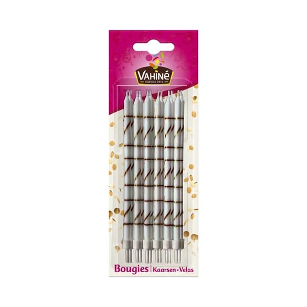 VAHINÉ Velas pequeñas blancas celebraciones VAHINE 27 g. - 1 ud - Imagen del producto en Findit