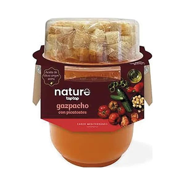 NATURE Gazpacho con picatostes NATURE 315 ml. - 0.32 l - Imagen del producto en Findit