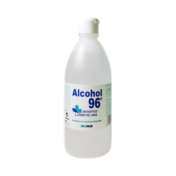 NEONOB Alcohol etílico 96º antiséptico para piel sana, reforzado con cloruro de benzalconio 500 ml. - 0.5 l - Imagen del producto en Findit