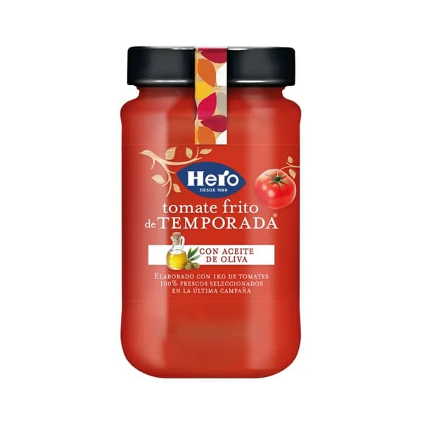 HERO Tomate frito de temporada frasco de 370 g. - 0.37 kg - Imagen del producto en Findit