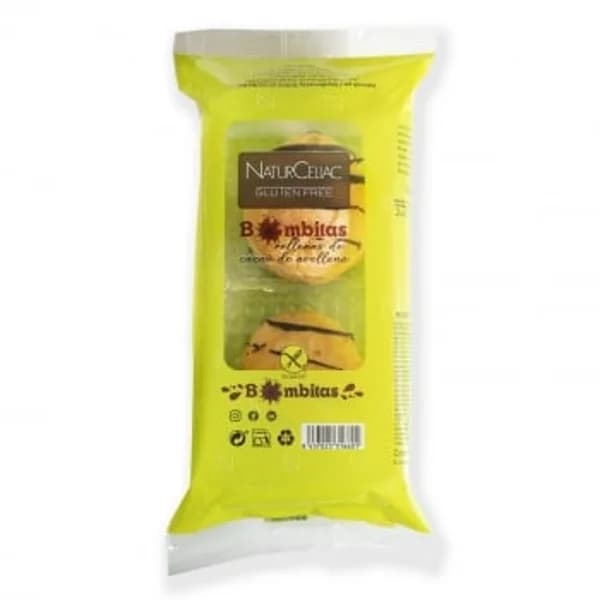 Bombitas rellenas de cacao de avellana Naturceliac sin gluten pack de 2 unidades de 100 g. - 0.1 kg - Imagen del producto en Findit