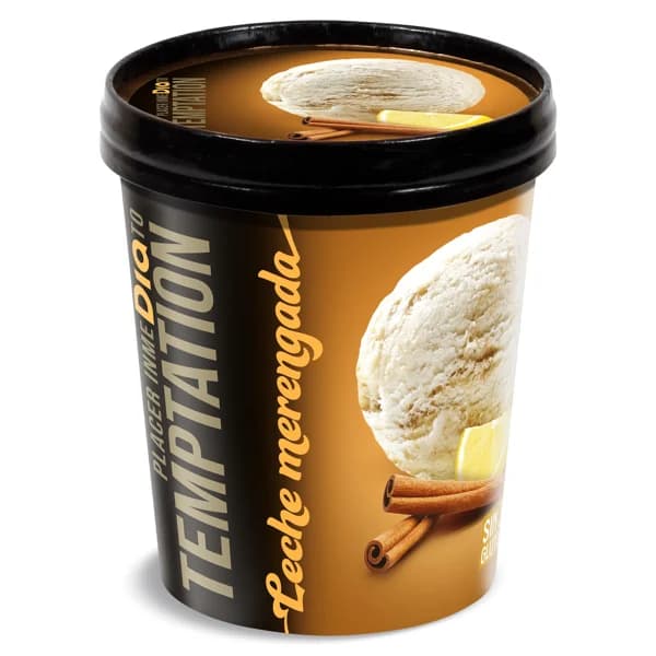 Helado leche merengada Temptation de Dia tarrina 350 g - 0.35 ud - Imagen del producto en Findit