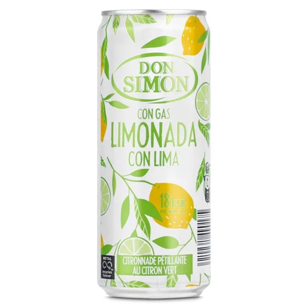 Limonada con lima con gas Don Simón lata 33 cl - 0.33 ud - Imagen del producto en Findit
