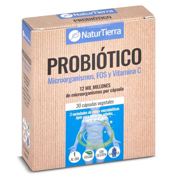 Probiótico Natur Tierra bote 30 unidades - 29.75 ud - Imagen del producto en Findit