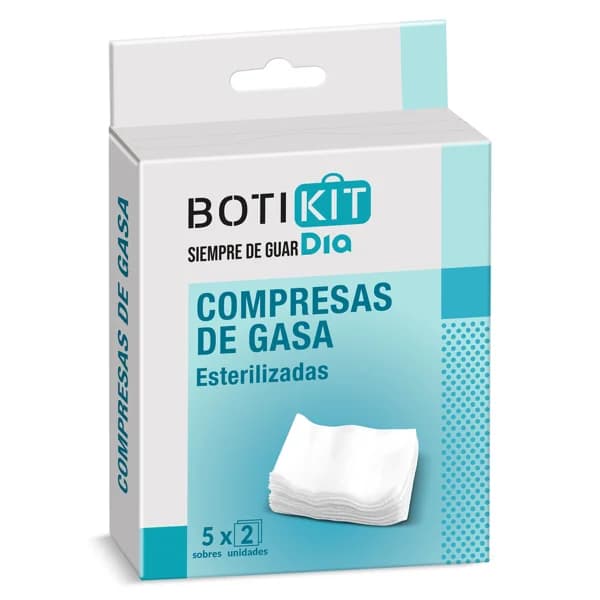 Gasas estériles Botikit de Dia caja 10 unidades - 10 ud - Imagen del producto en Findit