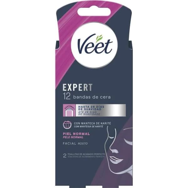 Bandas facial VEET EXPERT, caja 12 uds - 12 ud - Imagen del producto en Findit