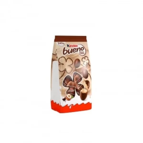 Mini huevos de chocolate rellenos de crema de avellana Kinder Bueno 140 g. - 0.14 kg - Imagen del producto en Findit
