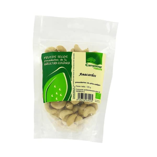 CAMPOMAR NATURE Anacardos ecológicos 125 g. - 0.13 kg - Imagen del producto en Findit