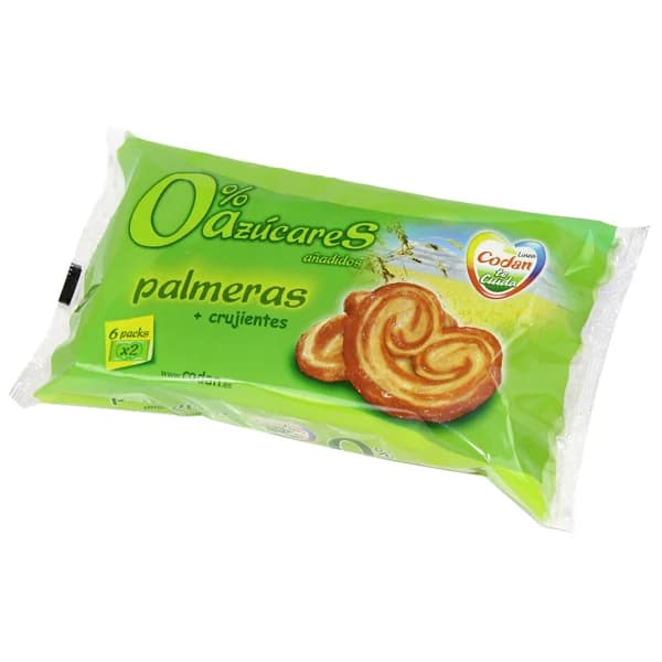 CODAN Palmeras sin azúcares añadidos 2 uds 108 g. - 0.11 kg - Imagen del producto en Findit