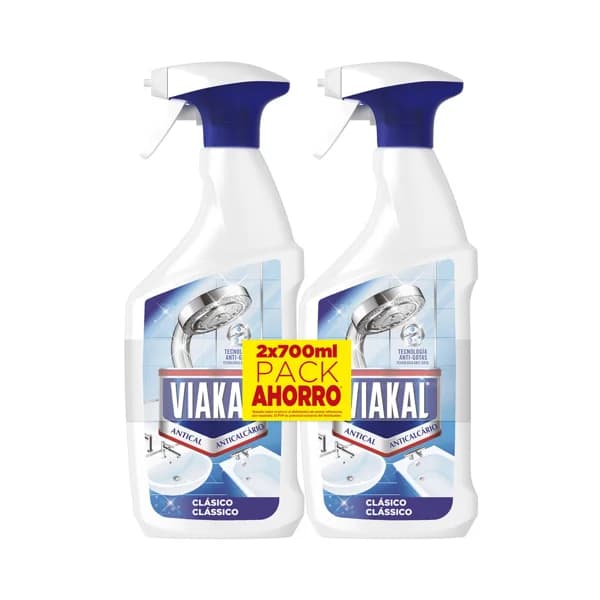 VIAKAL Clásico Limpiador antical en spray 2 x 700 ml. - 1.4 l - Imagen del producto en Findit