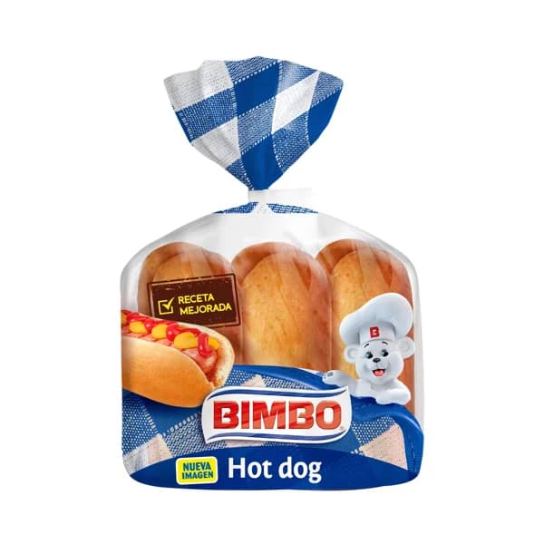 BIMBO Pan para perritos calientes (Hot Dog) 6 uds. 330 g. - 0.33 kg - Imagen del producto en Findit