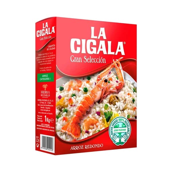 LA CIGALA Arroz redondo gran selección 1 kg. - 1 kg - Imagen del producto en Findit