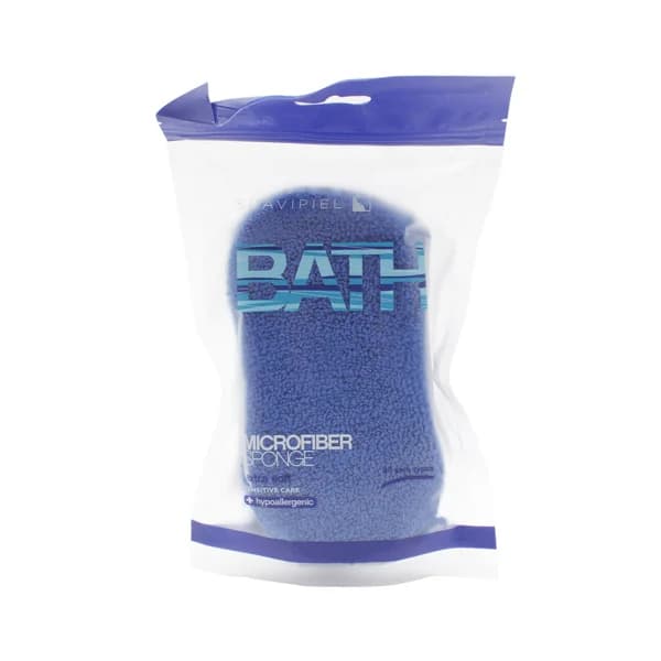 SUAVIPIEL Esponja de baño hipoalergénica de microfibra extra suave para todo tipo de pieles SUAVIPIEL. - 1 ud - Imagen del producto en Findit