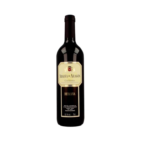 ABADÍA DE ARAGÓN  Vino tinto reserva con D.O. Cariñena ABADÍA DE ARAGÓN Botella de 75 cl. - 1 ud - Imagen del producto en Findit