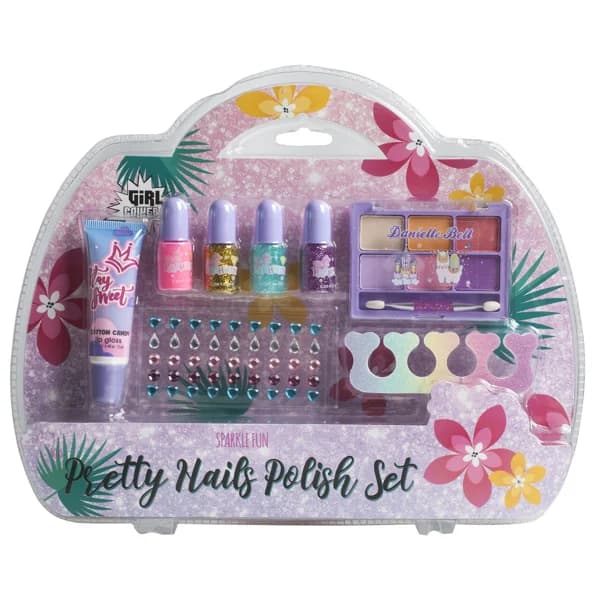 GIRL POWER Estuche con productos para manicura y pedicura y paleta con 6 sombras de ojos. - 1 ud - Imagen del producto en Findit