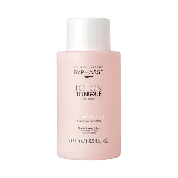 BYPHASSE Tónico douceur con agua de rosa, para todo tipo de pieles BYPHASSE 500 ml. - 0.5 l - Imagen del producto en Findit