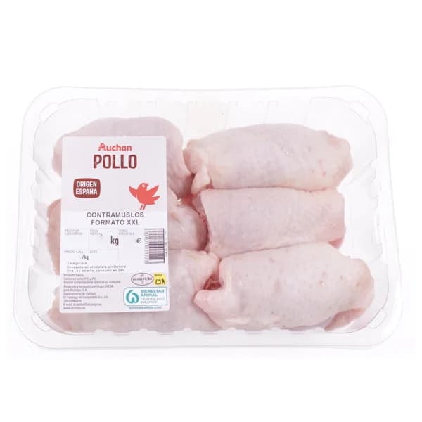 AUCHAN Contramuslos de pollo XXL. Producto Alcampo - 1 ud - Imagen del producto en Findit