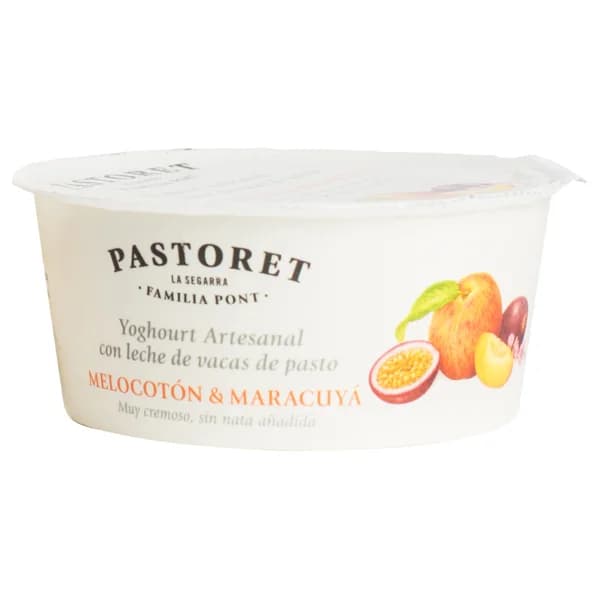PASTORET Yogur cremoso artesanal con melocotón y maracuya 125 g. - 0.13 kg - Imagen del producto en Findit