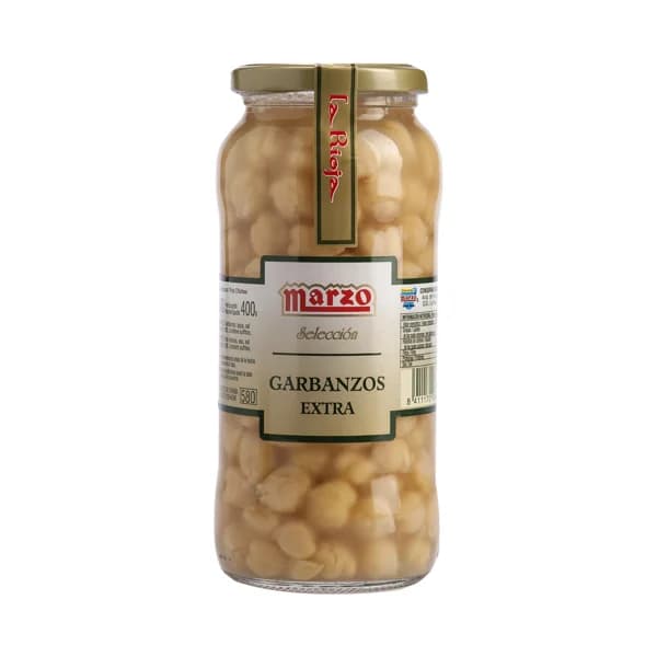 MARZO Garbanzo cocido extra MARZO frasco de 400 g. - 0.4 kg - Imagen del producto en Findit