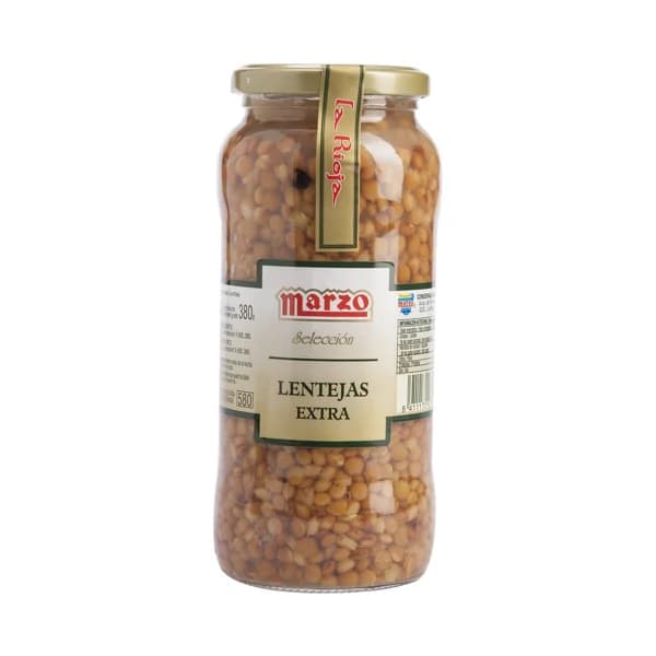 MARZO Lenteja cocida extra MARZO frasco de 400 g. - 0.4 kg - Imagen del producto en Findit