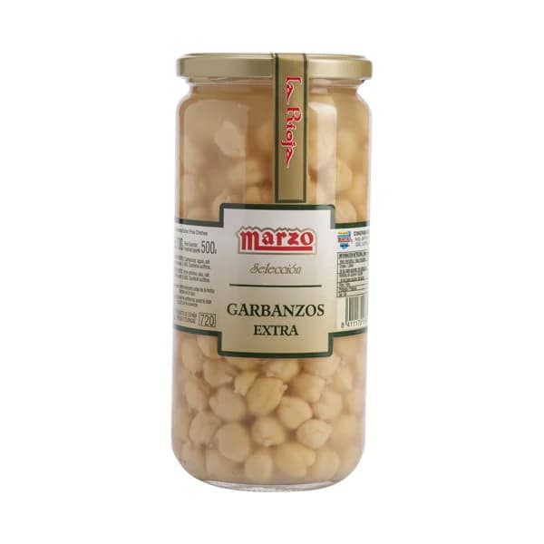 MARZO Garbanzo cocido extra MARZO frasco de 780 g. - 0.78 kg - Imagen del producto en Findit