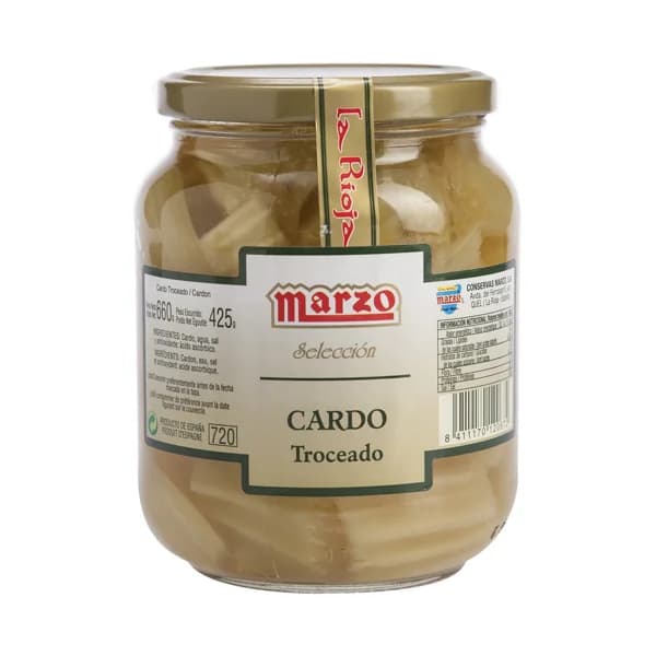MARZO Cardo troceado al natural frasco de 425 g. - 0.43 kg - Imagen del producto en Findit