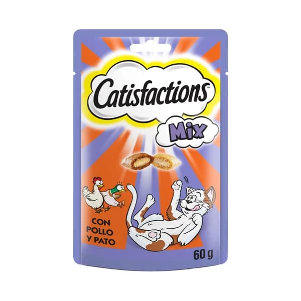 CATISFACTIONS Snack para gatos de pollo y pato CATISFACTIONS MIX 60 g. - 0.06 kg - Imagen del producto en Findit