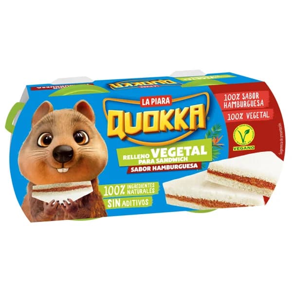 LA PIARA Relleno vegetal sabor hamburguesa LA PIARA QUOKKA 150 g. - 0.15 kg - Imagen del producto en Findit