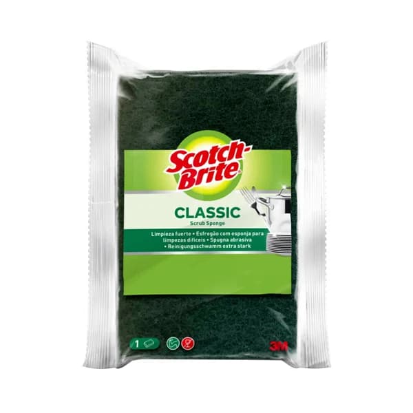SCOTCH BRITE Classic Estropajo de fibra verde. - 1 ud - Imagen del producto en Findit