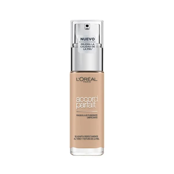 L'ORÉAL PARIS Accord perfect Tono 2N  Base de maquillaje líquido con textura fundente, hidratante con acabado unificado. - 1 ud - Imagen del producto en Findit