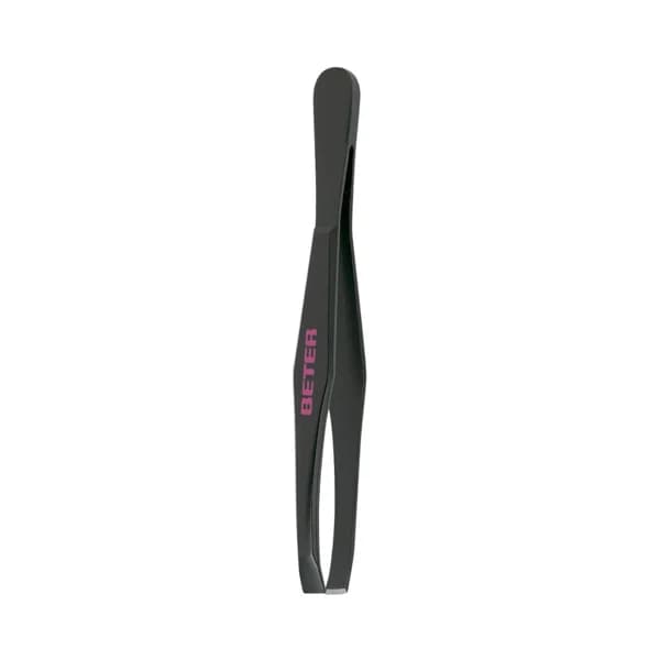 BETER Pinza para depilar de 7.5 cm y punta recta pavonada. - 1 ud - Imagen del producto en Findit
