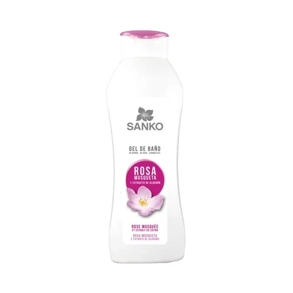 SANKO Gel para baño o ducha con rosa mosqueta y extracto de algodón SANKO 600 ml. - 0.6 l - Imagen del producto en Findit
