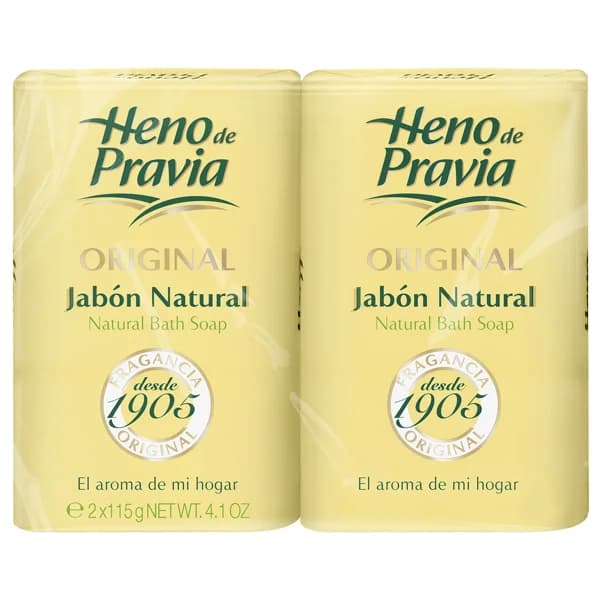 HENO DE PRAVIA Original Pastilla de jabón natural para baño 2 x 115 g. - 0.23 kg - Imagen del producto en Findit
