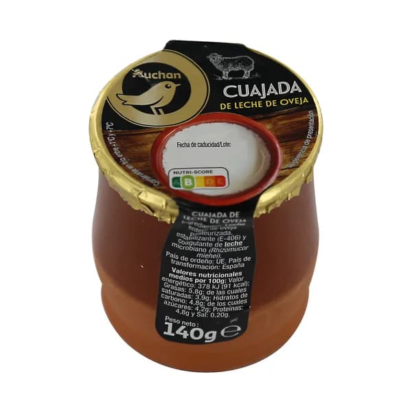 ALCAMPO GOURMET Cuajada de leche de oveja ALCAMPO GOURMET 140 g. - 0.14 kg - Imagen del producto en Findit