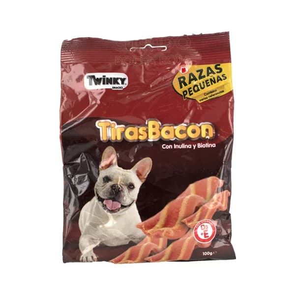 TWINKY Snack para perros (razas pequeñas) TWINKY TIRAS BACON 100 g. - 0.1 kg - Imagen del producto en Findit