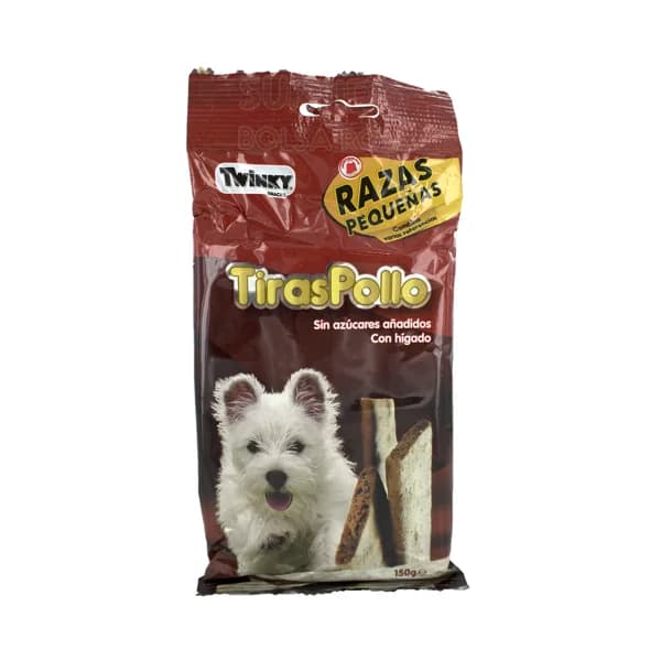 TWINKY Snack para perros (razas pequeñas) TWINKY TIRAS POLLO 150 g. - 0.15 kg - Imagen del producto en Findit