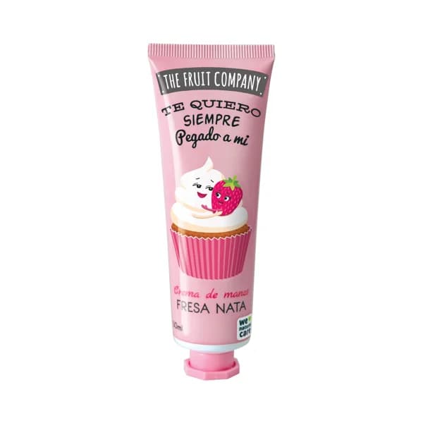 THE FRUIT COMPANY Crema de manos con ingredientes naturales y aroma a fresa y nata 50 ml. - 0.05 l - Imagen del producto en Findit