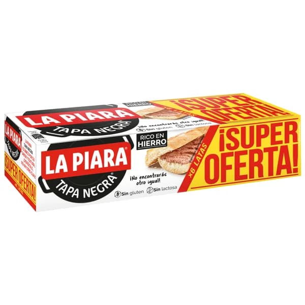 LA PIARA Paté Tapa Negra LA PIARA 6 x 75 g - 0.45 kg - Imagen del producto en Findit