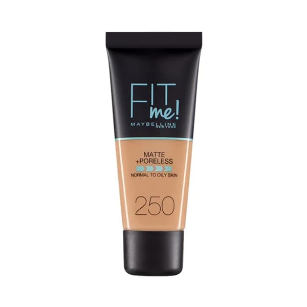 MAYBELLINE Fit me! tono 250 Fondo de maquillaje con acabado mate, para pieles normales a grasas. - 1 ud - Imagen del producto en Findit