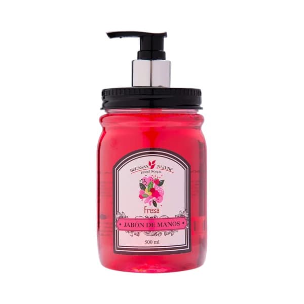 BECASAN NATURE Jabón de manos con fragancia natural a fresa BECASAN NATURE 500 ml. - 0.5 l - Imagen del producto en Findit