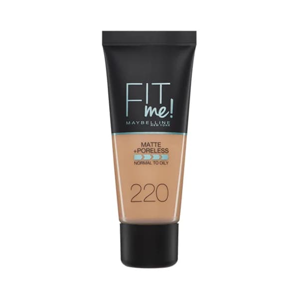 MAYBELLINE Fit me! Tono 220 Base de maquillaje con acabado mate, para pieles normales a grasas. - 1 ud - Imagen del producto en Findit