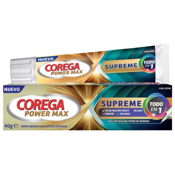COREGA Todo en 1 Supreme Crema fijadora para prótesis dentales 70 g. - 0.7 l - Imagen del producto en Findit