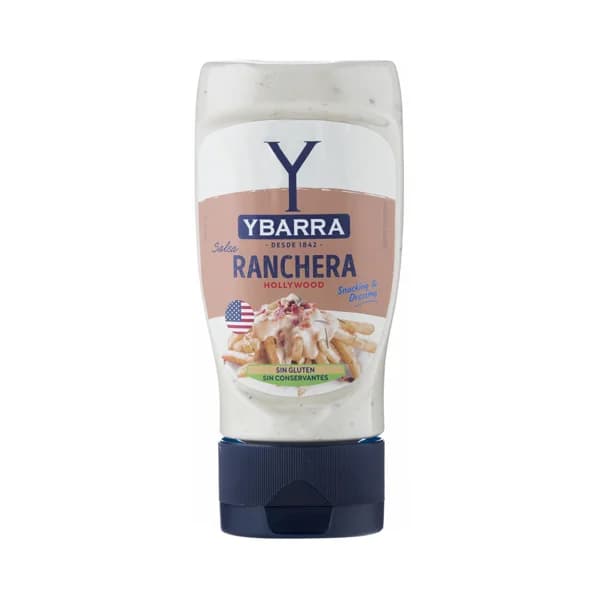 YBARRA Salsa ranchera Hollywood, sin conservantes ni colorantes 250 ml. - 0.25 l - Imagen del producto en Findit