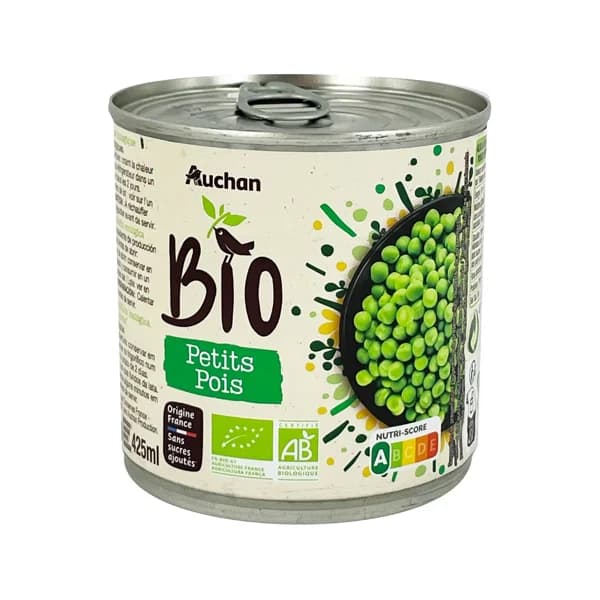 ALCAMPO ECOLÓGICO Guisantes ecológicos sin azúcares añadidos 280 g. - 0.28 kg - Imagen del producto en Findit