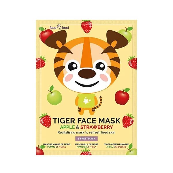 7TH HEAVEN Mascarilla facial de tigre, revitalizante y refrescante, con infusión de manzana y fresa 7TH HEAVEN. - 1 ud - Imagen del producto en Findit