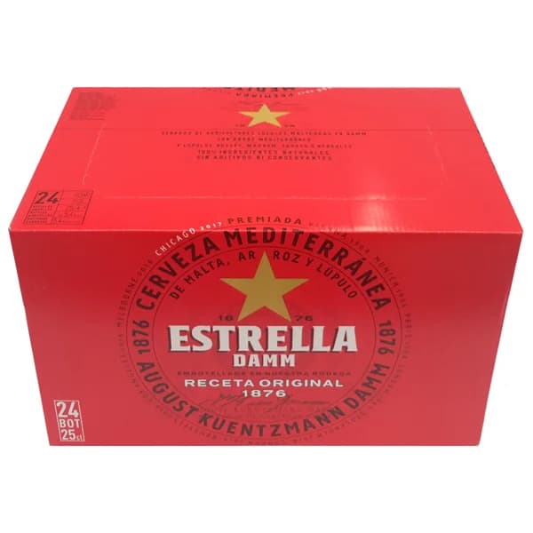 ESTRELLA DAMM Cerveza Mediterránea pack de 24 x 25 cl. - 6 l - Imagen del producto en Findit