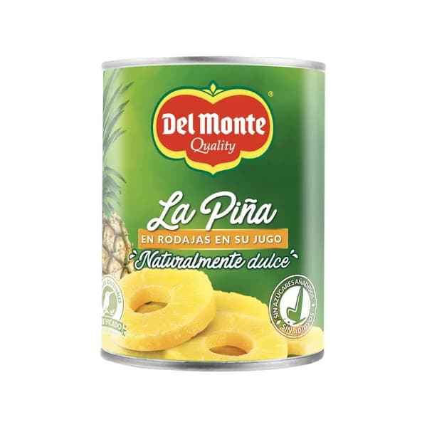 DEL MONTE Piña en su jugo, rodajas DEL MONTE LA PIÑA 350 g. - 0.36 kg - Imagen del producto en Findit